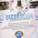 DECORACIONComuniones. cartel